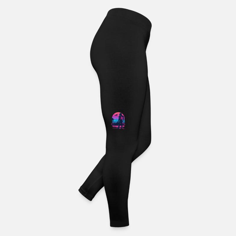 Vaperwave futuriste Legging en jersey Femme