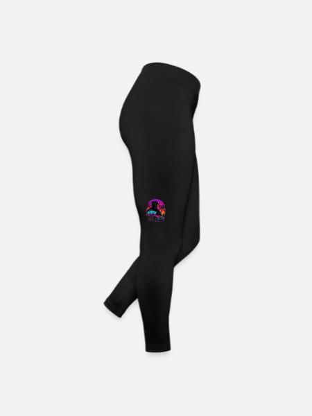 Miami Beach Vaperwave - Legging en jersey Femme - noir - Droite