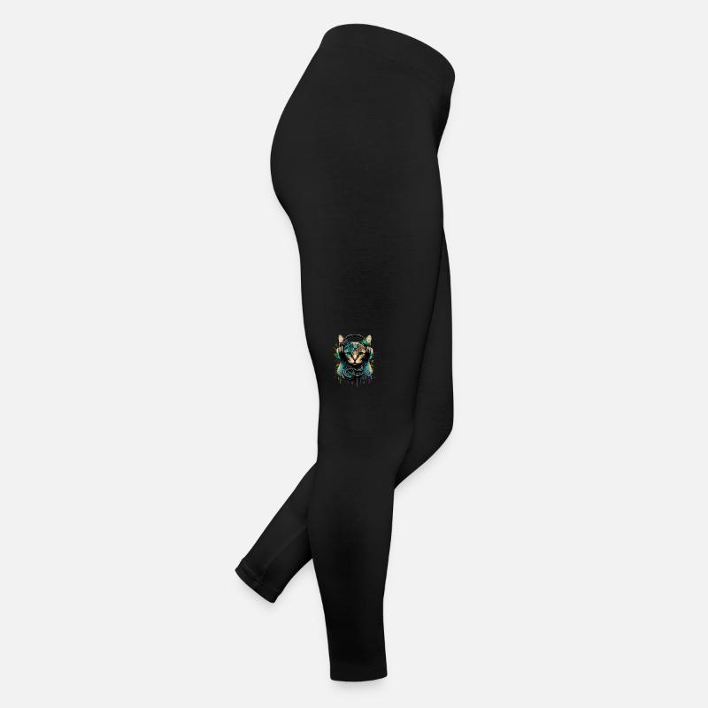 Chat avec casque Legging en jersey Femme