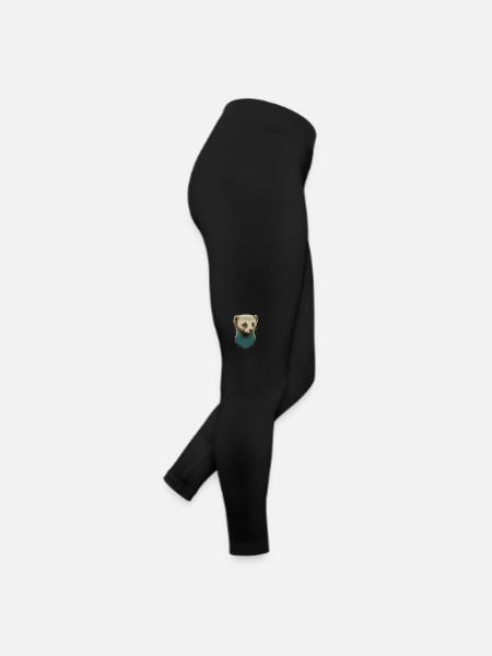 Mignon furet - Legging en jersey Femme - noir - Droite