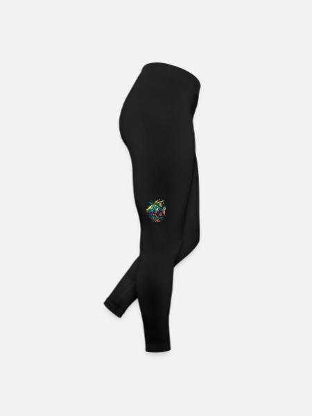 Colorful Fish - Women’s Jersey Leggings - black - Right