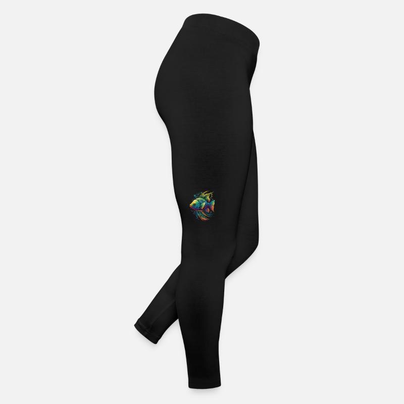 Poisson coloré Legging en jersey Femme