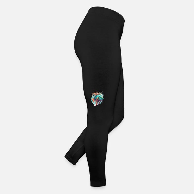 Regenbogenfisch Frauen Jersey Leggings