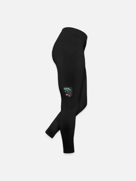 Colorful Fish Artwork - Women’s Jersey Leggings - black - Right