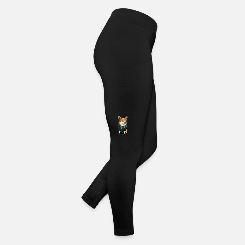 Corgi Habillé Legging en jersey Femme