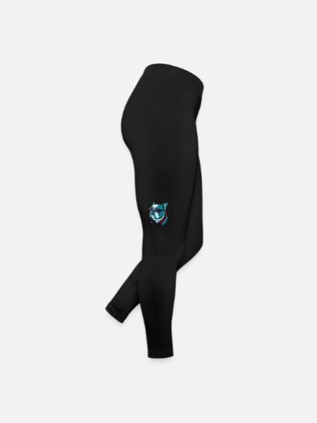 Clever Bulldog - Women’s Jersey Leggings - black - Right