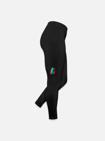 Colorpaint Ghost - Legging en jersey Femme - noir - Droite