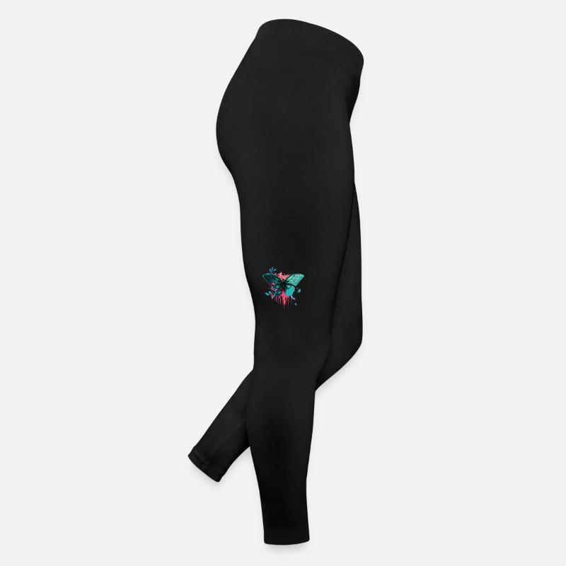 Beauté brillante du papillon Legging en jersey Femme