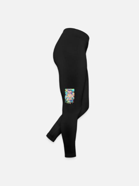 Retro style modern soul - Women’s Jersey Leggings - black - Right