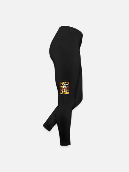 Karaté parce que vous pourriez être à court de munitions - Legging en jersey Femme - noir - Droite