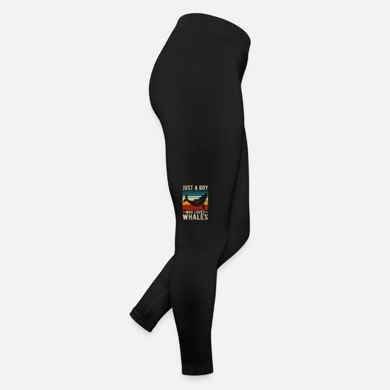Nur ein Junge, der Wale liebt Frauen Jersey Leggings