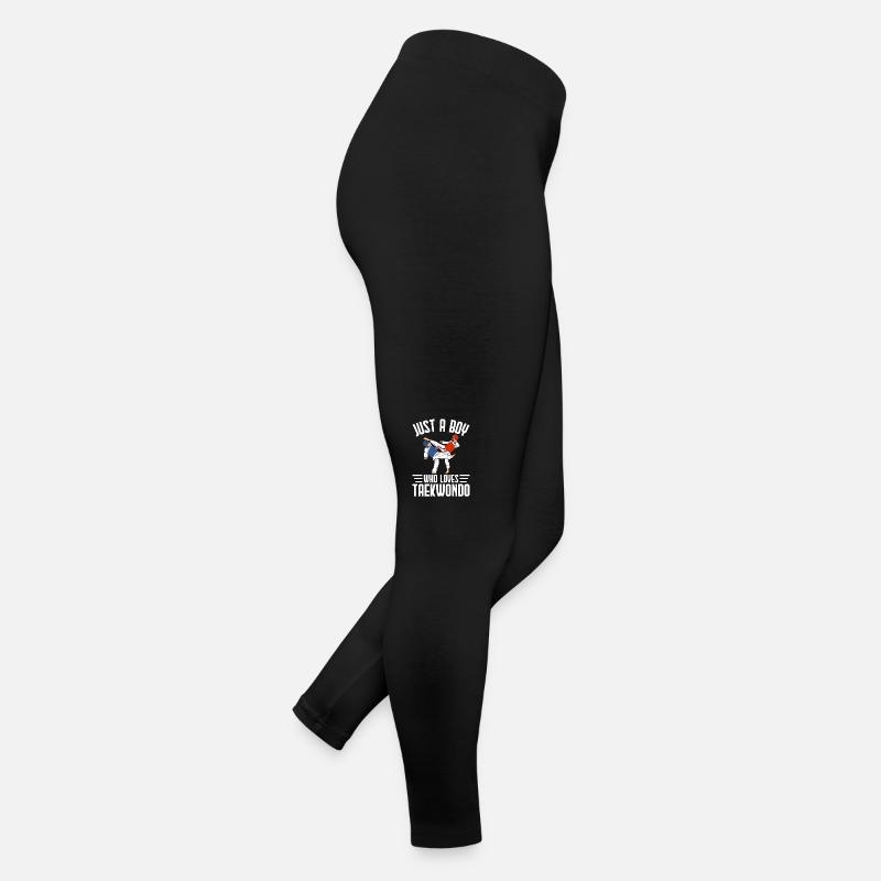 Nur ein Junge, der Taekwondo liebt Frauen Jersey Leggings