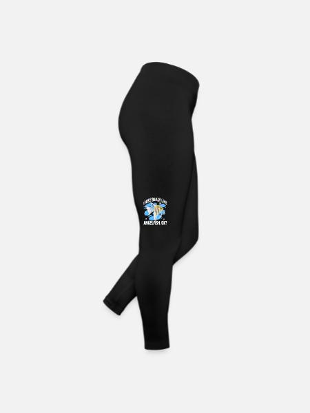 Ich mag Kaiserfische einfach sehr, ok? - Frauen Jersey Leggings - Schwarz - Rechts