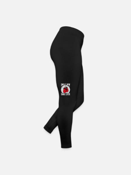 Sweat now Shine Later Boxing - Women’s Jersey Leggings - black - Right