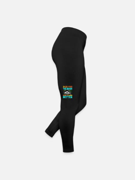 Poisson bar : plus il est gros, mieux c’est - Legging en jersey Femme - noir - Droite