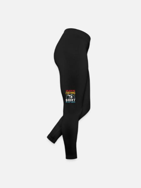 Chemise de pêche porte-bonheur ne pas laver - Legging en jersey Femme - noir - Droite