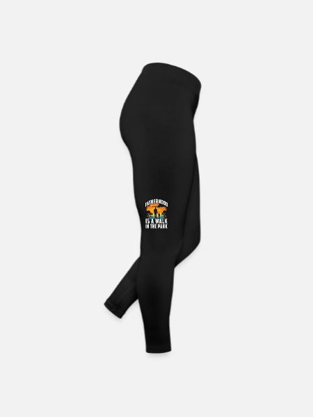 La paternité est une promenade dans le parc - Legging en jersey Femme - noir - Droite