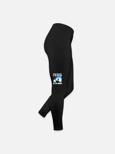Behind this family is the best dad in the world - Women’s Jersey Leggings - black - Right