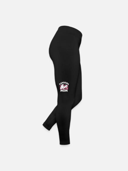 Capoeira Mama - Frauen Jersey Leggings - Schwarz - Rechts