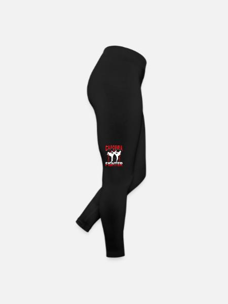 Capoeira-Kämpfer - Frauen Jersey Leggings - Schwarz - Rechts
