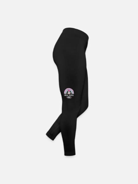 Erste Klasse Stimmung - Frauen Jersey Leggings - Schwarz - Rechts