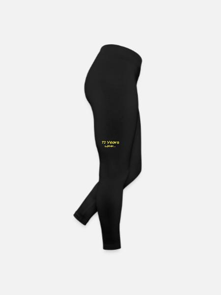 72 Jahre später Lustige Geburtstagsgeschenke, 72. Geburtstag - Frauen Jersey Leggings - Schwarz - Rechts