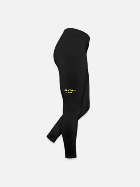 84 Years Later Funny Birthday Gifts, 84th Birthday - Women’s Jersey Leggings - black - Right