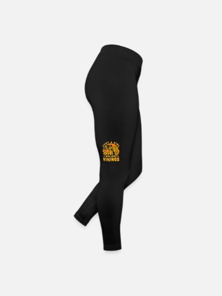 Juste une fille qui aime les Vikings - Legging en jersey Femme - noir - Droite