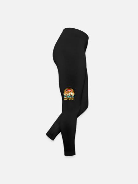 Les gens pensent que je suis folle parce que je parle à mes chiens - Legging en jersey Femme - noir - Droite
