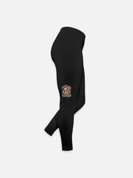 Thank you Veterans for your Service - Women’s Jersey Leggings - black - Right