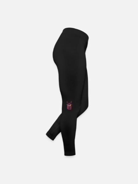 Coole Amerika Llama Sonnenbrille Patriotisch - Frauen Jersey Leggings - Schwarz - Rechts