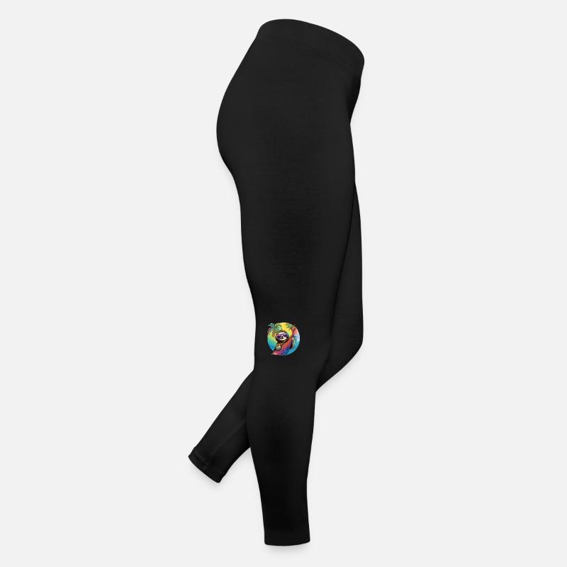 Cooles Faultier Geschenk Urlaub Langschläfer Frauen Jersey Leggings