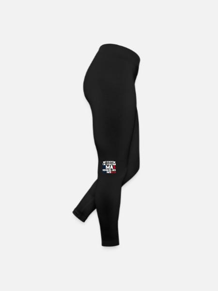 Franzosen Französisch Frankreich - Frauen Jersey Leggings - Schwarz - Rechts