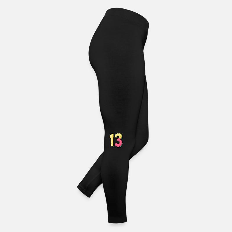 13 Symbole numérique Legging en jersey Femme
