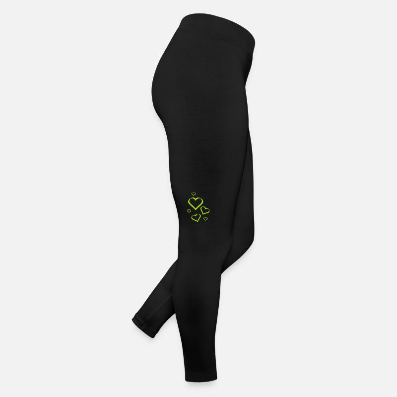Cœur vert Cadeau Vert Saint Valentin Legging en jersey Femme