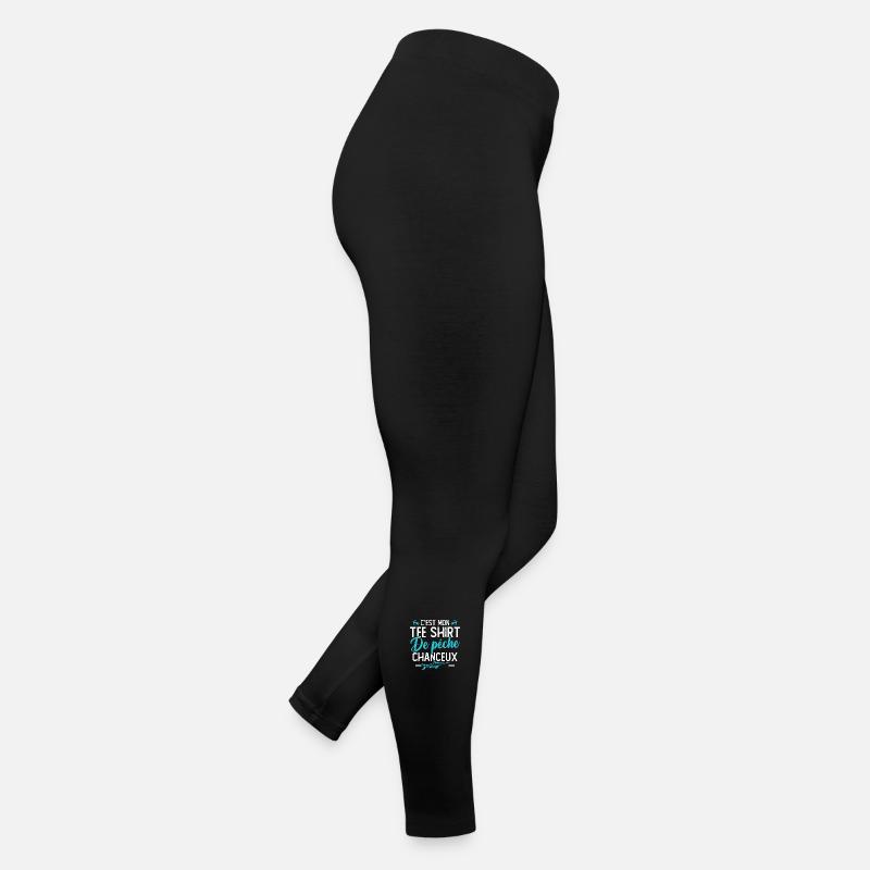 C'est mon tee shirt de pêche chanceux Legging en jersey Femme