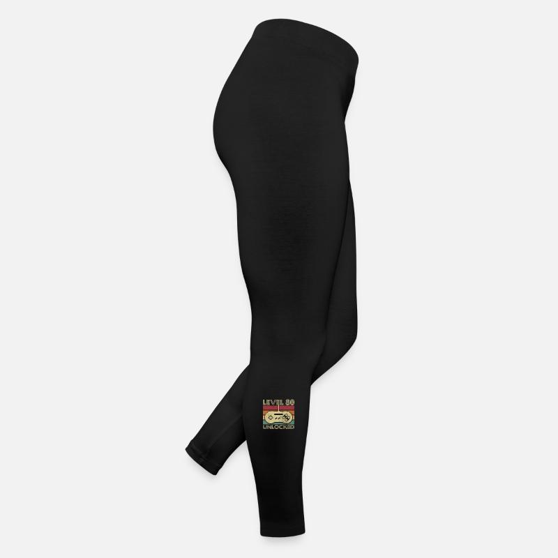 Level 80 unlocked Cadeau D anniversaire 80 ans Legging en jersey Femme