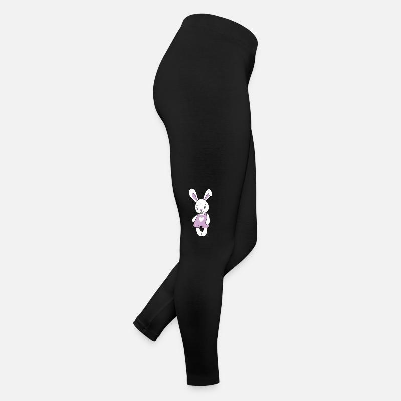 Niedliches Cartoon-Kaninchen Frauen Jersey Leggings