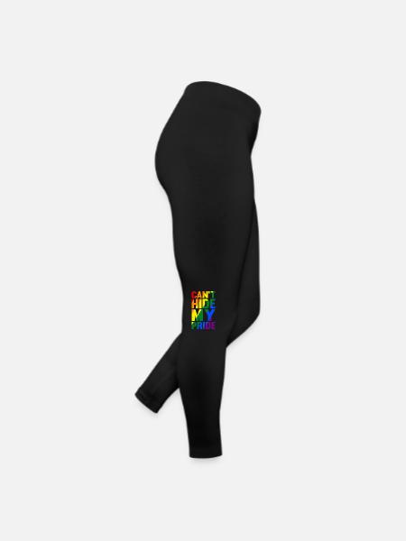 Ich kann meinen Stolz nicht verbergen - Frauen Jersey Leggings - Schwarz - Rechts