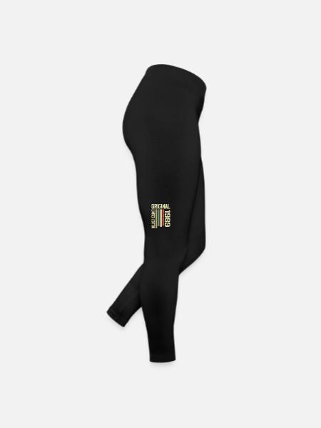 Retro 1989 Vintage 1989 35th Anniversary Gift - Women’s Jersey Leggings - black - Right
