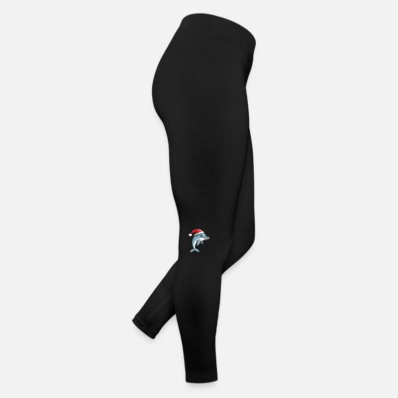 Delfin Weihnachten Frauen Jersey Leggings