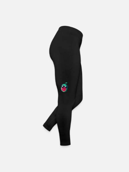 Pastèque avec lunettes de soleil - Cool Kawaii Desi - Legging en jersey Femme - noir - Droite