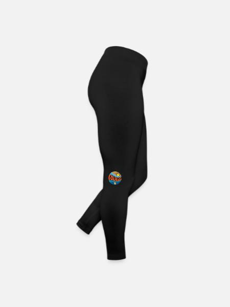 Ruiz Hemd Vintage Sonnenuntergang Ruiz Groovy Tie Dye - Frauen Jersey Leggings - Schwarz - Rechts