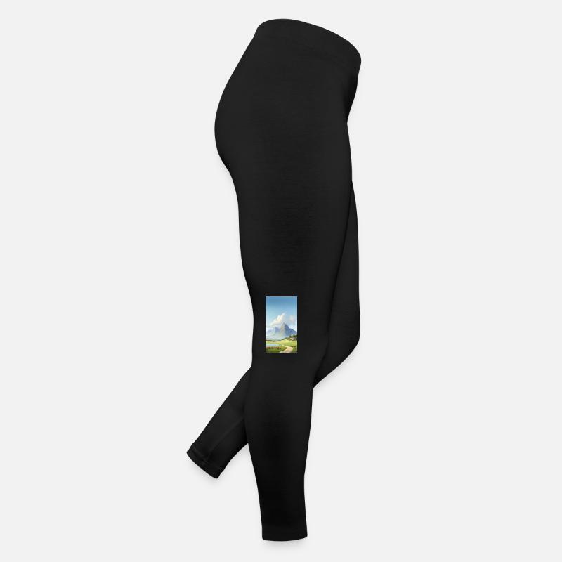 Landschaftsbild Frauen Jersey Leggings