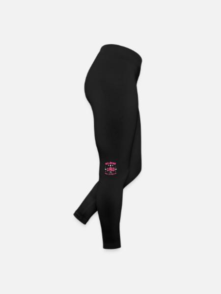 Femme Millésime 1963 Cadeau Anniversaire Humour - Legging en jersey Femme - noir - Droite