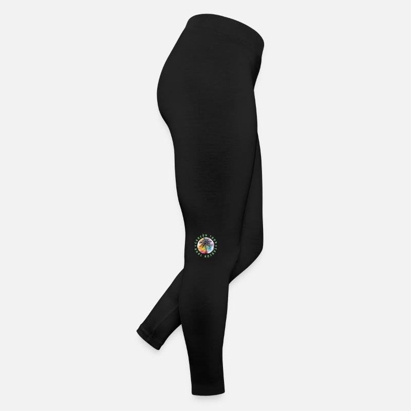 Cancun Tour Urlaub Plame Bunt Frauen Jersey Leggings