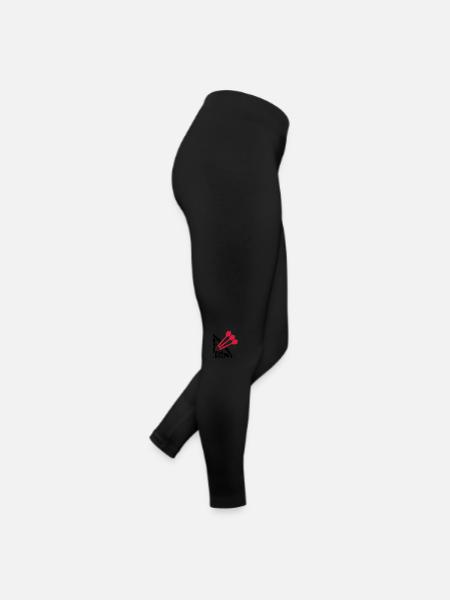 Dart Sport Design - Frauen Jersey Leggings - Schwarz - Rechts
