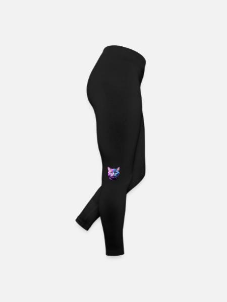 Cat - Women’s Jersey Leggings - black - Right