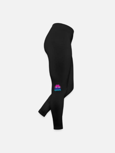 fish, fish, fishing, lake, sea, fishing, fauna, exotic - Women’s Jersey Leggings - black - Right