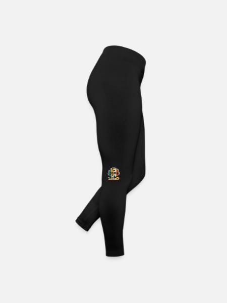 Jahrgang Geburtstag 2009 - Geburtstag 2025. - Frauen Jersey Leggings - Schwarz - Rechts